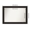 Trio Oil Rubbed Bronze Non-Beveled Custom Framed Bathroom Vanity Wall Mirror